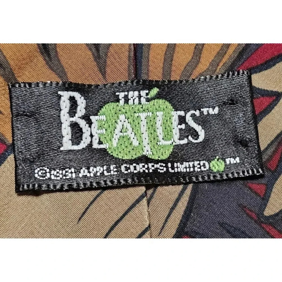 Vintage 1991 Apple Corps Limited Beatles I Wanna Hold Your Hand Mens Neck Tie - Picture 4 of 8